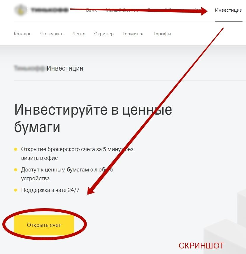 Личный кабинет Тинькофф инвестиции – подробная инструкция по регистрации и входу