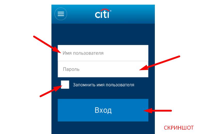 форма входа по логину паролю скриншот с текстом