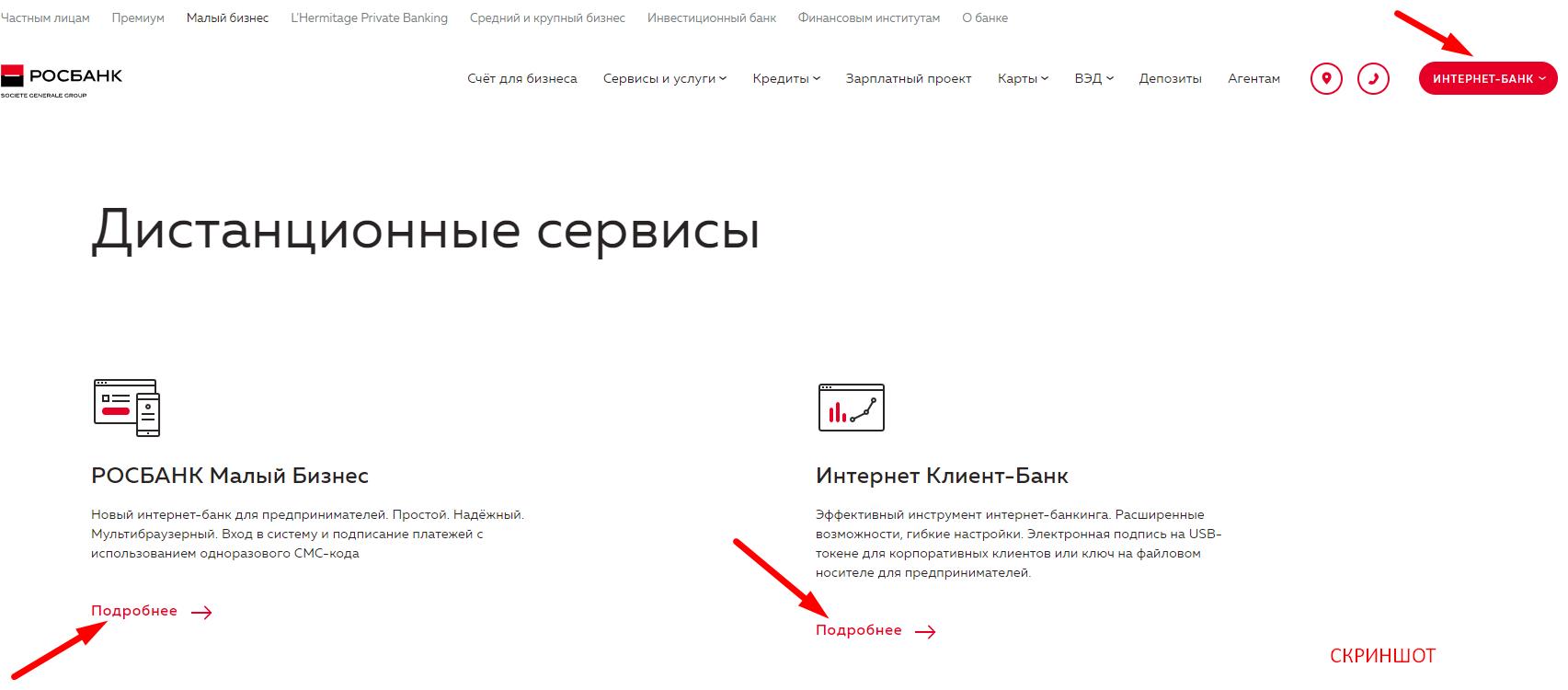 скриншот с текстом