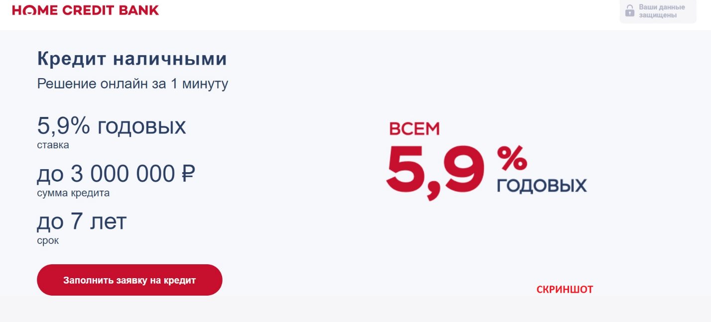 сумма кредита